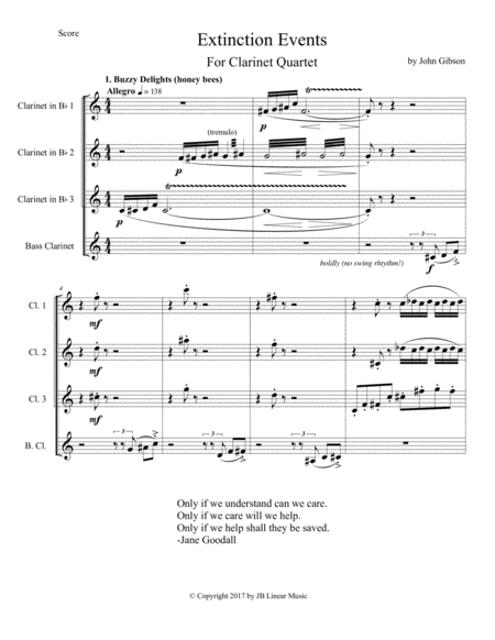 Extinction Events For Clarinet Quartet Page 2