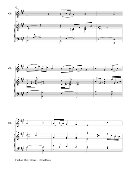 Faith Of Our Fathers Duet Oboe And Piano Score And Parts Page 2