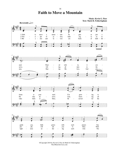Faith To Move A Mountain An Original Hymn Page 2