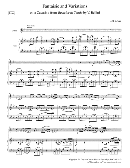 Fantasie And Variations On A Cavatina By Bellini Page 2