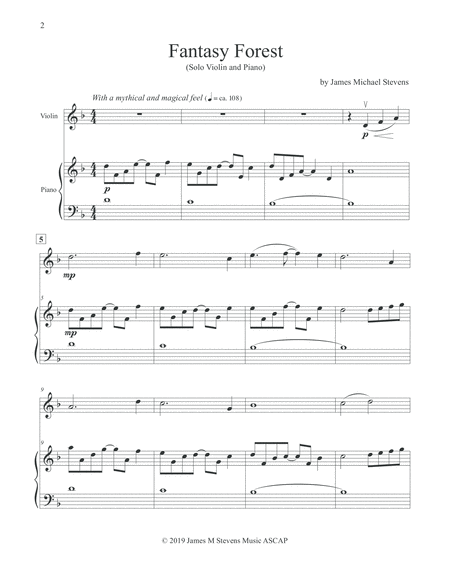 Fantasy Forest Violin Piano Page 2