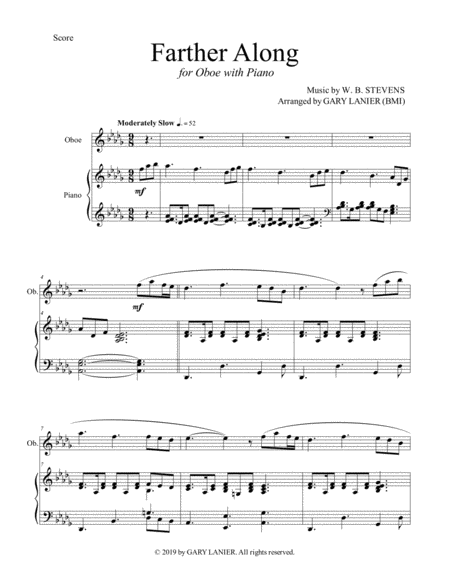 Farther Along Oboe With Piano Score Part Included Page 2