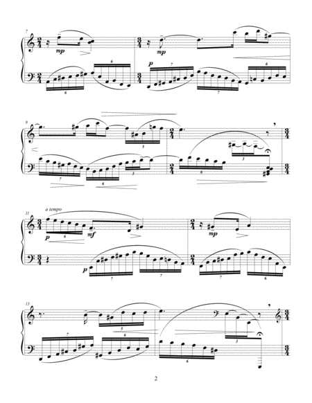 Feuillet D Album For Solo Piano Page 2