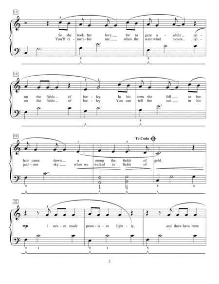Fields Of Gold Arr Phillip Keveren Page 2