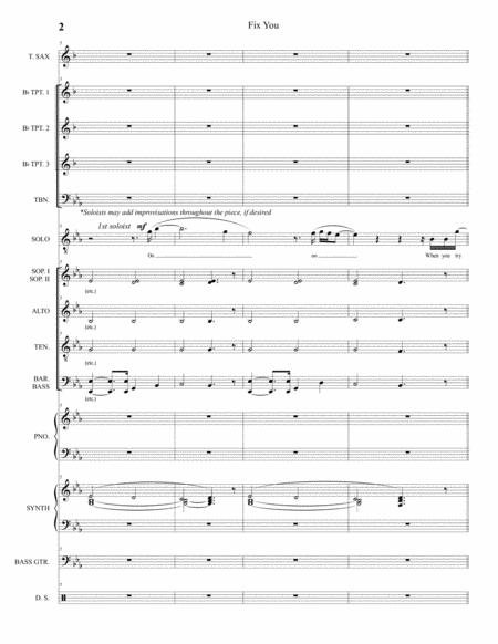 Fix You Full Score And Parts Page 2