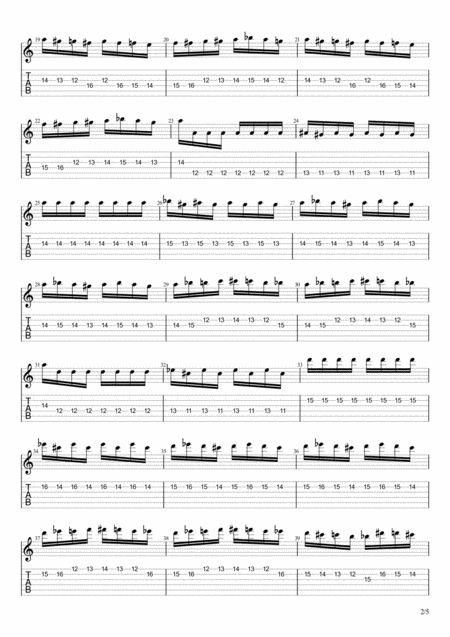 Flight Of The Bumble Bee Electric Guitar Page 2