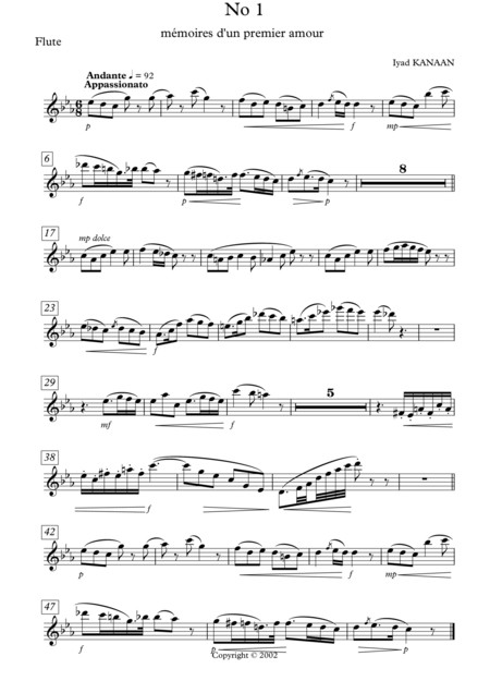 Flute No 1 Mmoires D Un Premier Amour Page 2