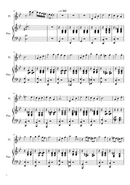 Flute Piano Duet Merry Go Round Of Life Howls Moving Castle Theme Song Page 2