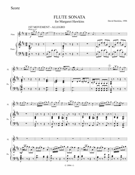 Flute Sonata 1994 Page 2