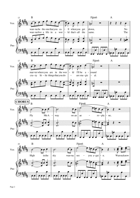 Fly Me Away Goldfrapp Piano Vocal Page 2