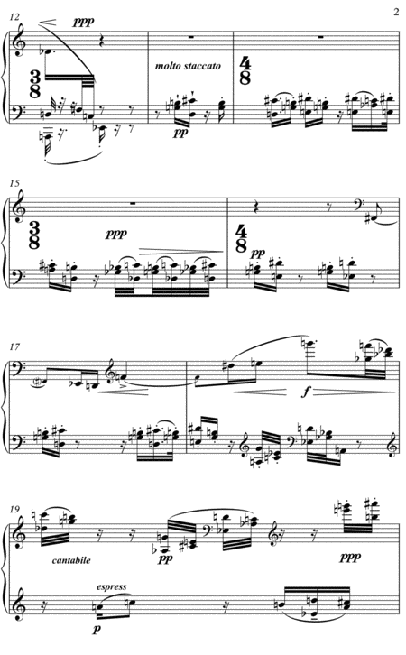 Fnf Klavierstcke I By Arnold Schnberg Classical Music For Tablet Series Page 2