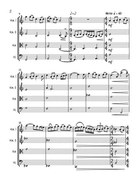 For The Love Of A Princess From Braveheart String Quartet Page 2