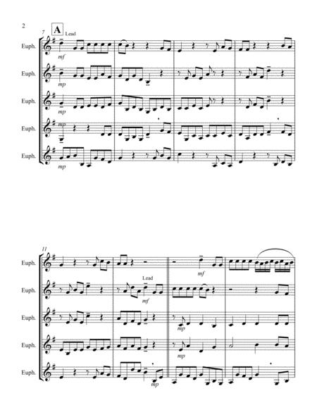 For Unto Us A Child Is Born From Messiah F Euphonium Quintet Treble Clef Page 2