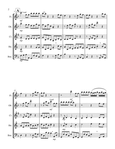 For Unto Us A Child Is Born From Messiah F Woodwind Quintet Page 2