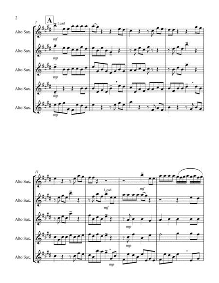 For Unto Us A Child Is Born From Messiah G Alto Saxophone Quintet Page 2