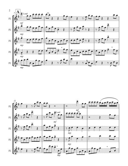 For Unto Us A Child Is Born From Messiah G Flute Quintet Page 2