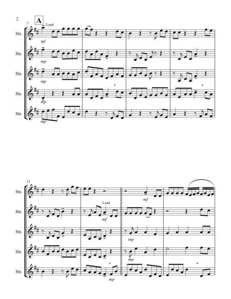 For Unto Us A Child Is Born From Messiah G French Horn Quintet Page 2