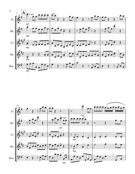For Unto Us A Child Is Born From Messiah G Woodwind Quintet Page 2
