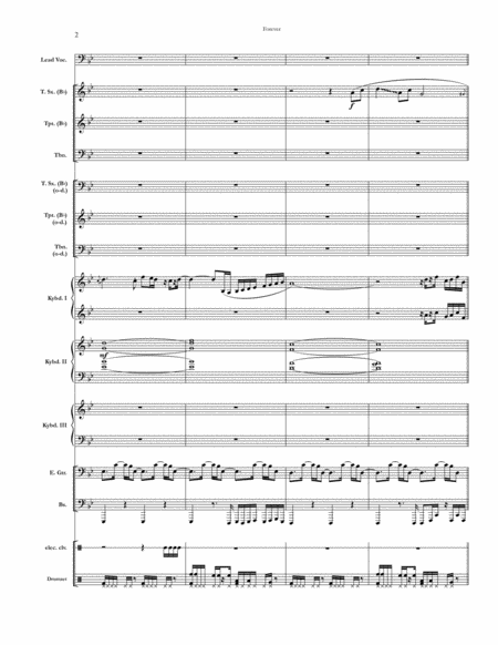 Forever Chicago Full Score Set Of Parts Page 2