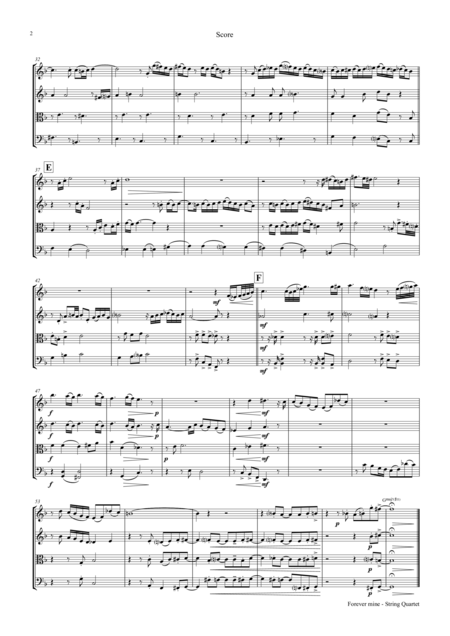 Forever Mine String Quartet Page 2