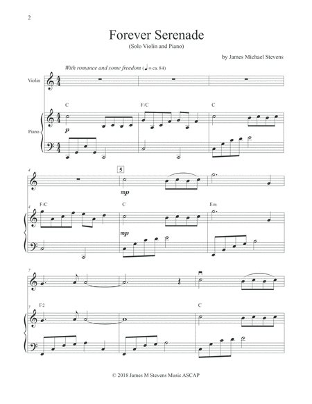 Forever Serenade Violin Piano Page 2