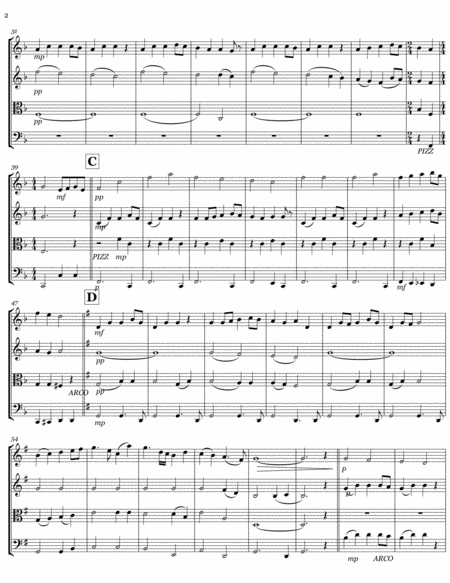 French Christmas Carol String Quartet Page 2