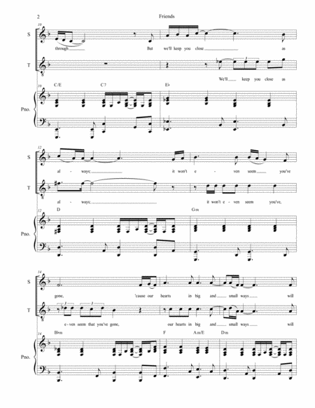 Friends Duet For Soprano And Tenor Solo Page 2