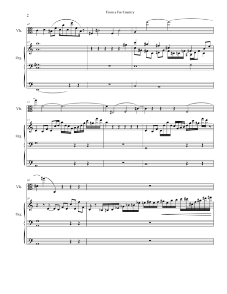 From A Far Country For Viola And Organ Page 2