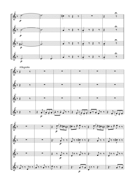 Funeral March Of A Marionette For Flute Quartet Page 2