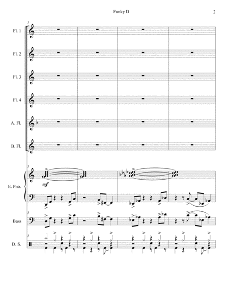 Funky D Flute Choir Page 2