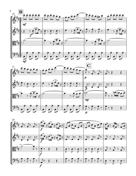 Gallery Minuet For String Quartet Page 2
