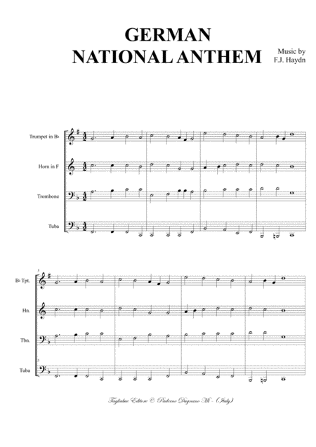 German National Anthem Arr For Brass Quartet Page 2