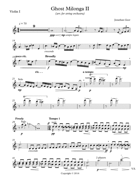 Ghost Milonga Ii Arr For String Orchestra Page 2