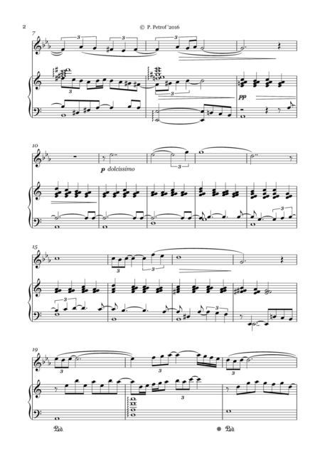 Giulio Caccini Ave Maria For Clarinet Piano Page 2