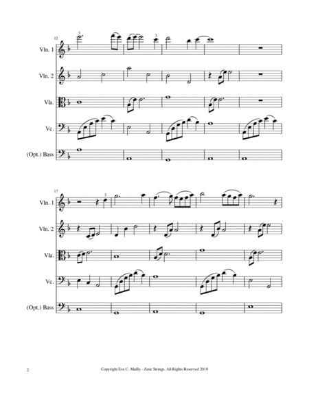 Go In Peace String Quartet With Optional Bass Page 2