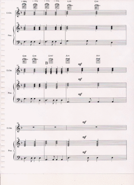 God Gives Us A Dream For Piano And Guitar Page 2