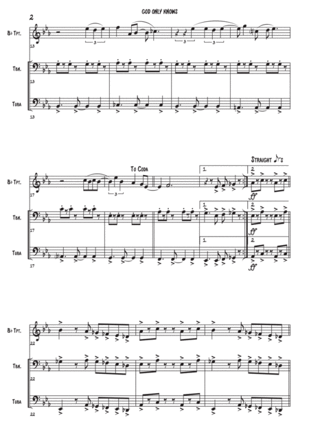 God Only Knows Brass Trio Page 2