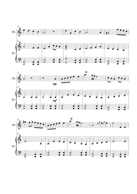 God Rest Ye Merry Gentlemen Oboe E Piano Page 2