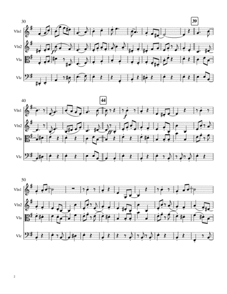 God Rest Ye Merry Tangoed Gentlemen Arr For String Quartet Page 2