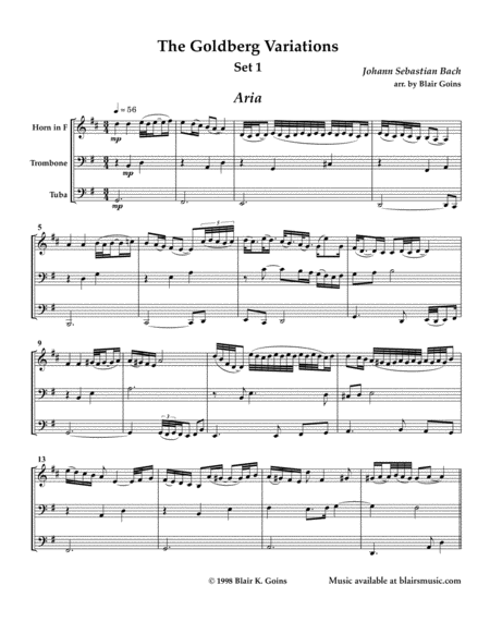 Goldberg Variations Aria 6 Variations Page 2