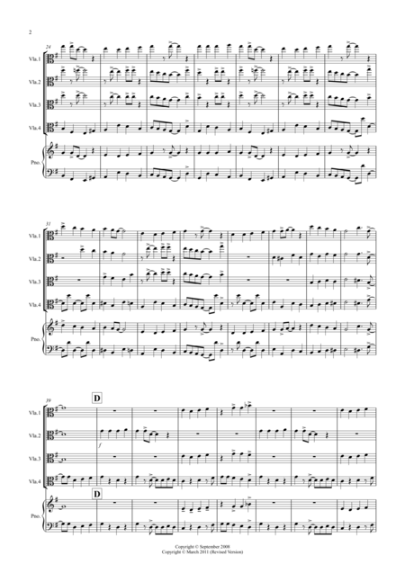 Good King Wenceslas Jazzy Style For Viola Quartet Page 2