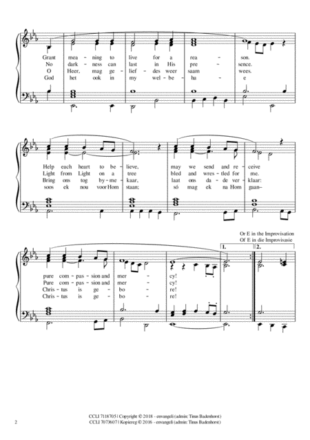 Grant Goodwill And Peace For This Season Accompaniment And Descant Page 2