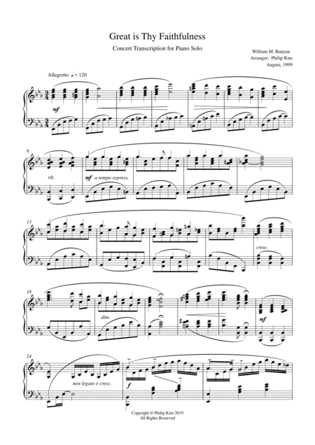 Great Is Thy Faithfulness Concert Transcription For Piano Solo Page 2