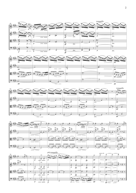 Grieg Morning From Peer Gynt Suite No 1 For String Quartet Cg202 Page 2