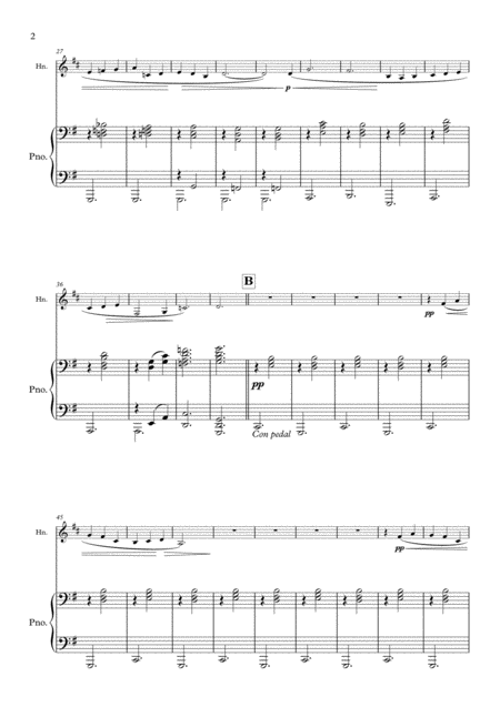 Gymnopedie No 1 For Horn In F And Piano Page 2