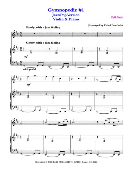 Gymnopedie Nr 1 For Violin And Piano Video Page 2