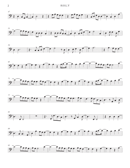 H O L Y Easy Key Of C Tuba Page 2