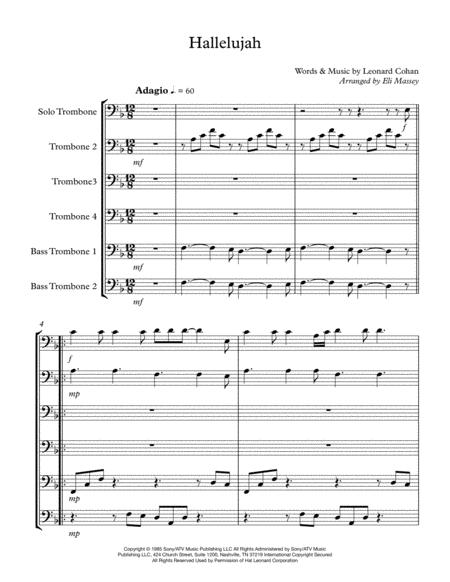 Hallelujah For Trombone Choir Page 2