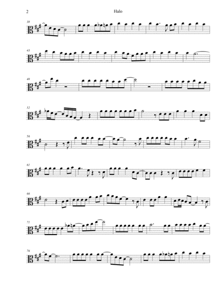 Halo Original Key Viola Page 2