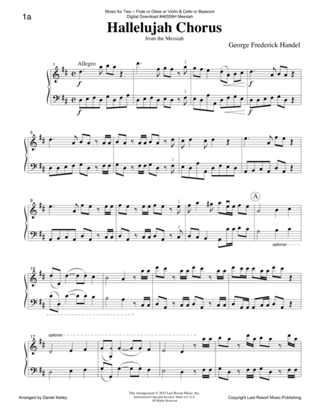 Handels Messiah Duet For Flute Or Oboe Or Violin Cello Or Bassoon Music For Two Page 2